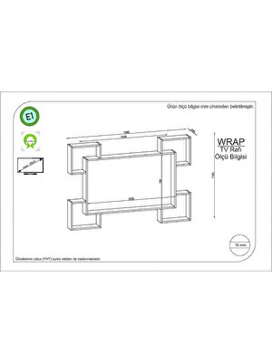 Rafline Wrap Tv Ünitesi Beyaz-Safirmeşe