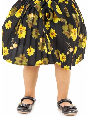 Kiko Kids Cırtlı Fiyonklu Kız Çocuk Babet Ayakkabı Ege 201 Vakko