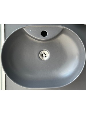 Seramiksan Alto Lavabo Mat Antrasit 50 cm