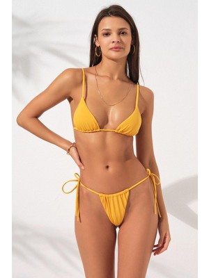 Pierre Cardin Üçgen Brazilian Bikini Hardal 231245