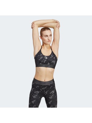 Puma Adidas Aer Ls Tf Aop Gri Kadın Bra