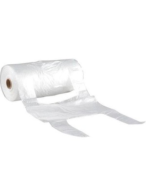 Arma Rulo Şeffaf Market Poşet Torba - Hışır Atlet Poşet -Küçük Boy - 200 Adetlik 20 Rulo / Koli
