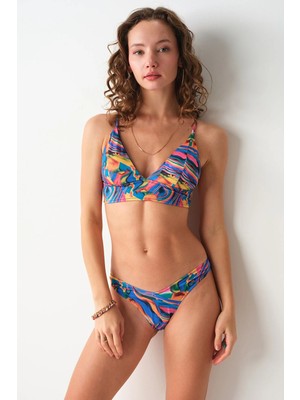 Miyuki Crush Sırtı Çapraz Üçgen Bikini Tek Üst