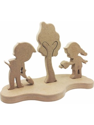 Tahtaland Boyanabilir Ahşap Oyuncak Bahçivan Figürlü