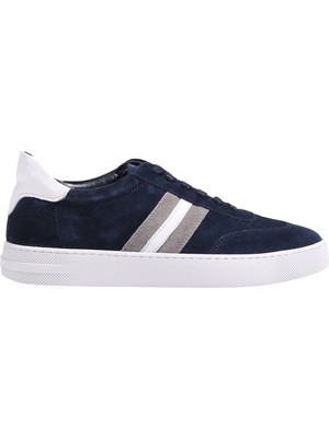 Fabrika Lacivert Erkek Deri Sneaker SAMCHE
