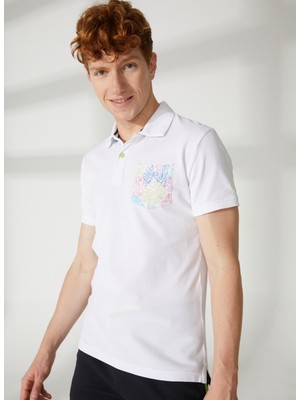 Fred Mello Beyaz Erkek Polo T-Shirt FM23S26QUWHITE