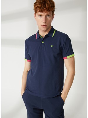 Fred Mello Mavi Erkek Polo T-Shirt FM23S22QUBLUE