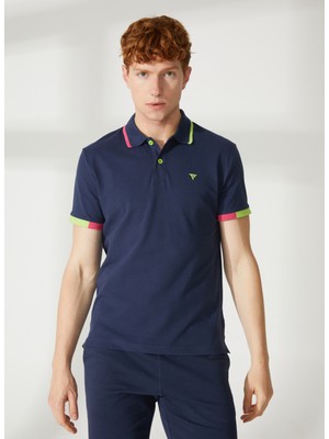 Fred Mello Mavi Erkek Polo T-Shirt FM23S22QUBLUE