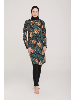 Maresiva 8008 Likralı Uzun Kol Tesettür Mayo