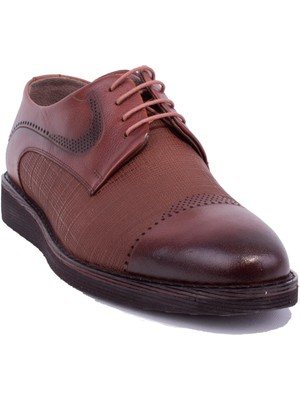 Dagoster DMA08-858 Taba Ortopedik Günlük Erkek Deri Ayakkabı