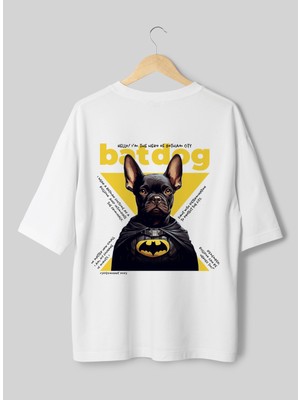 X7 Design Art X7 Street Koleksiyonu Batdog Oversize T-Shirt