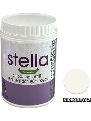 Stella Boya Su Bazlı Saf Akrilik Kırık Beyaz 1 Lt