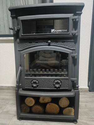 Flame Stove FS-013YKST Yandan Kapaklı Kuzineli Pik Döküm Şömine Soba