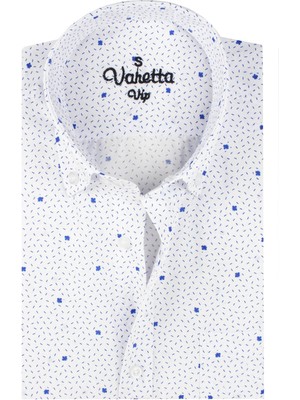 Varetta Erkek Mavi Cepli Klasik Kesim Pamuklu Uzun Kollu Gömlek