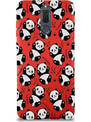 Printify Huawei Mate 10 Lite ile Uyumlu Lansman Kılıf Panda Tasarımlı Içi Kadife Kaplı  Kapak