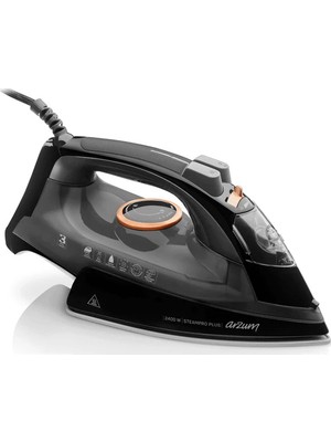 Arzum Steampro Plus Seramik Taban Buharlı Ütü 2400W Siyah - AR6000
