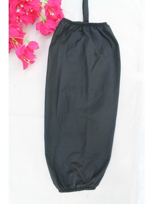 Emtory Home Siyah Çift Lastikli Keten Poşetlik - Mutfak Düzenleyici