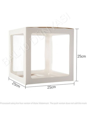 Best Parti Beyaz Baby Yazılı Şeffaf Balon Kutusu Folyo Balon ve Balon Seti