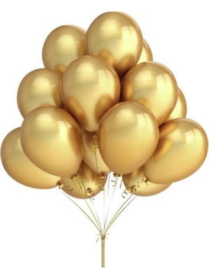 HYD Balon Metalik Gold (10 Adet)