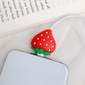 Iphone Şarj Kablosu Koruyucusu Veri Hattı Kablo Koruması Için Sevimli USB Kablo Isırık Şarj Cihazı Organizatör Silikon Kablo Terter (Yurt Dışından)