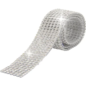 Boss Tape Taşlı Süsleme Bantları Beyaz En:25mm Boy:45cm