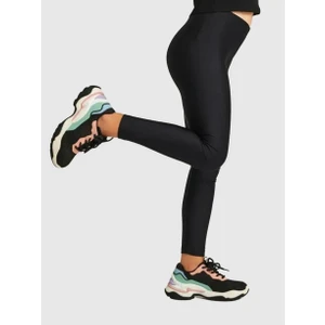 Yhh Kids Kız Çocuk Siyah Parlak Desenli Uzun Paça Tayt – Ekstra Rahat, Günlük ve Spor Kullanıma Uygun