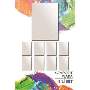 25X35 cm Pres Kompozit Plaka 8'li Paket