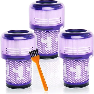 Dyson V12 Detect Slim Kablosuz Elektrikli Süpürge ve V12 Slim Elektrikli Süpürgeler Için 3 Paket Filtre Değiştirme, Parça 971517-01 ile Karşılaştırın (Yurt Dışından)