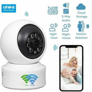 1080P 2.4ghz + 5ghz Wifi Kablosuz 360° Hareket Izleme Sesli Cctv Ağ Ev Güvenlik Ip Kamera Mini Kamera
