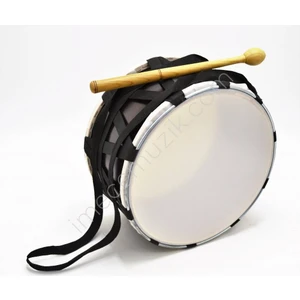 KCD-30PP Çocuk Davulu Kontraplak Koyu Kahverengi 30 cm + Tokmak Çubuk Hediye