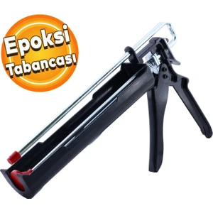 Klasik Epoksi Kimyasal Dübel Tabancası Metal Silikon Tabancası Siyah