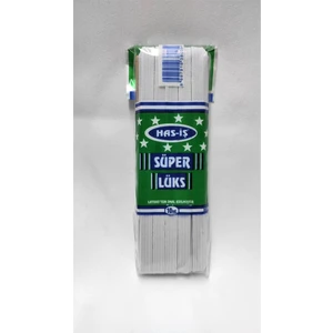 Bayar Kumaş Has-Iş Beyaz Sert Yassı Lastik - 1cm En 10 Metre - Bel Paça Don Lastiği