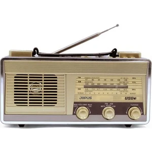 Bluetooth Hoparlör Şarjlı Nostaljik Radyo Fm Radyo El Fenerli Aux/usb/sd/mp3