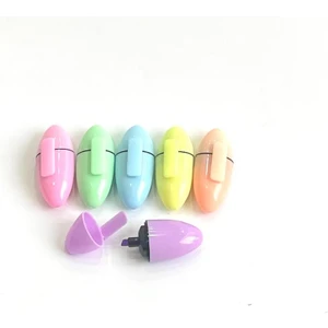 Oval Şekilli Mini Fosforlu Kalem 6'Lı