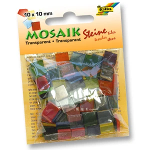 Transparan Mozaik 10X10 Mm. 190 Adet Karışık Renk