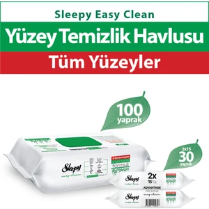 Easy Clean Yüzey Temizlik Havlusu&Mendili 100+2x15 (130 Yaprak)
