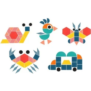 180 Adet Ahşap Desen Geometrik Şekil Şekil Jigsaw Bulmacalar Beyin Teasers Tangram Istifleme Sıralama Oyunları Eğitim Yapboz Oyuncak | (Yurt Dışından)