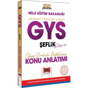 Yargı Yayınevi 2023 MEB GYS Şeflik Kadrosu Için Çıkmış Sorularla Desteklenmiş Konu Anlatımı