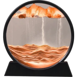 Miniyo Hediyelik D Hareketli Hediyelik Dekoratif Aksesuar Kum Saati Kum Sanatı 3D 18 cm Kum Saati