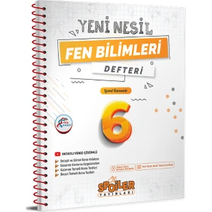 Spoiler Yayınları 6. Sınıf Fen Bilimleri Yeni Nesil Akıllı Defter