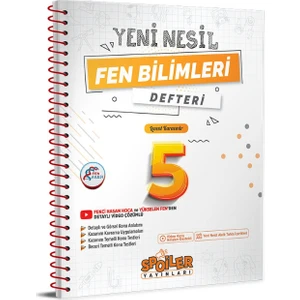 Spoiler Yayınları 5. Sınıf Fen Bilimleri Yeni Nesil Akıllı Defter
