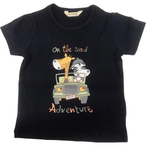 Mini Damla T-Shirt Safari Lacivert