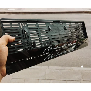 Aksaray Tasarım Atölyesi Plakalık Imza Stil Kişiye Özel Lazer Kesim Pleksi(2  Adet)