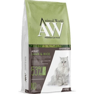 Animal World Kuzu Etli Pirinçli Yetişkin Kedi Maması 1.5 Kg.