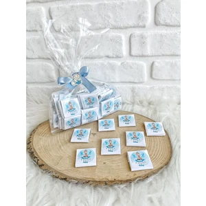 50 Adet Zürafa Temalı Welcome Baby Çikolata
