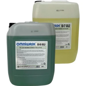 Gold Endüstriyel Sıvı Bulaşık Yıkama Deterjanı ve Parlatıcısı 2X20 Lt