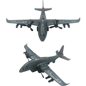 Bayraktar Akıncı Insansız Hava Aracı Oyuncak Maketi Çek Bırak Özellikli Standlı 23CM.