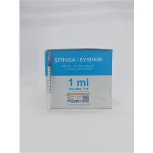 1 ml Kahverengi 26 gr İnsülin Enjektörü
