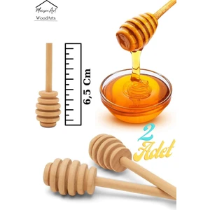 Mini 2'Li Ahşap Bal Kaşığı | El Yapımı Bal Çubuğu