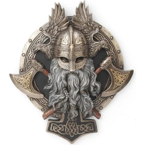 Viking Serisi Çift Baltalı Valhalla Figürü 27CM